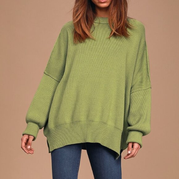 Free People Easy Street Oversized Tunic Green Size Small - Picture 1 of 4